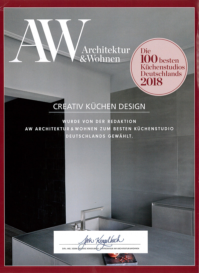 A&W - Architektur & Wohnen - Auszeichnung Die 100 besten Küchenstudios Deutschlands